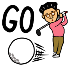 Man likes glasses sticker #9518114