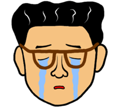 Man likes glasses sticker #9518116