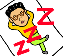 Man likes glasses sticker #9518122