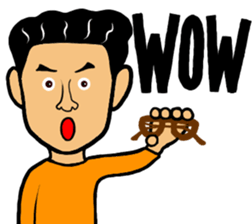 Man likes glasses sticker #9518125