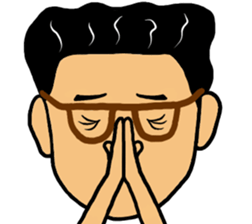 Man likes glasses sticker #9518126