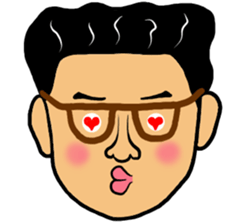 Man likes glasses sticker #9518129