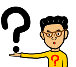 Man likes glasses sticker #9518133