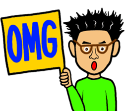 Man likes glasses sticker #9518135