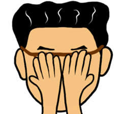 Man likes glasses sticker #9518142