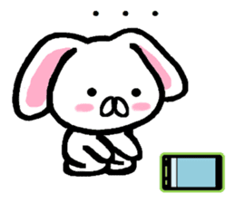 Text ignored of lop-eared rabbit TAREMIN sticker #9518168