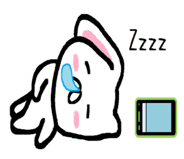 Text ignored of lop-eared rabbit TAREMIN sticker #9518171
