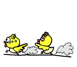 Little bird go go sticker #9518395