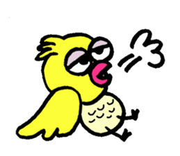 Little bird go go sticker #9518407