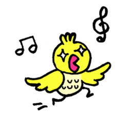 Little bird go go sticker #9518409
