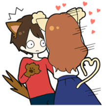 love birds 3 sticker #9518454