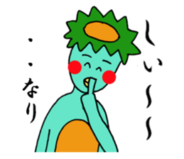 Is Kappa. The name is MOMO sticker #9518511