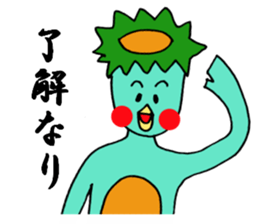 Is Kappa. The name is MOMO sticker #9518512