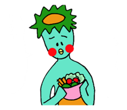 Is Kappa. The name is MOMO sticker #9518520