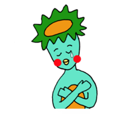 Is Kappa. The name is MOMO sticker #9518521