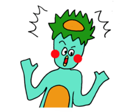 Is Kappa. The name is MOMO sticker #9518526