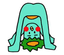 Is Kappa. The name is MOMO sticker #9518533