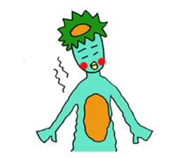 Is Kappa. The name is MOMO sticker #9518534