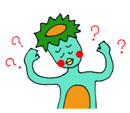 Is Kappa. The name is MOMO sticker #9518538