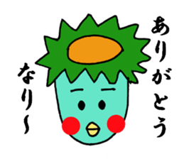 Is Kappa. The name is MOMO sticker #9518543