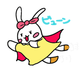 Girl rabbit.Warm my heart sticker #9518556