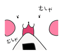 Girl rabbit.Warm my heart sticker #9518562