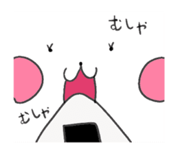 Girl rabbit.Warm my heart sticker #9518562