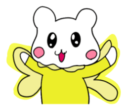 Girl rabbit.Warm my heart sticker #9518576