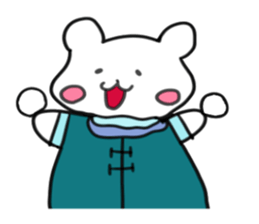 Girl rabbit.Warm my heart sticker #9518580