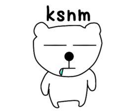 Nantaka's bear sticker sticker #9519408