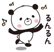 4 characters panda sticker #9519753