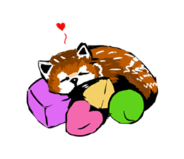 lesser panda's slow life sticker #9520026