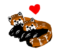 lesser panda's slow life sticker #9520028