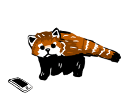 lesser panda's slow life sticker #9520029