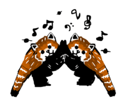 lesser panda's slow life sticker #9520031