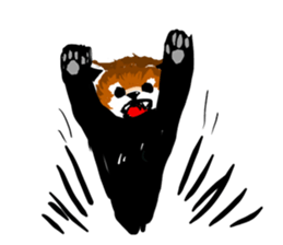 lesser panda's slow life sticker #9520037