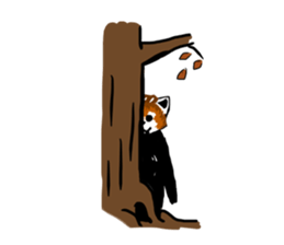 lesser panda's slow life sticker #9520038