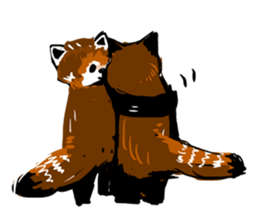 lesser panda's slow life sticker #9520040