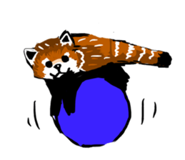 lesser panda's slow life sticker #9520043
