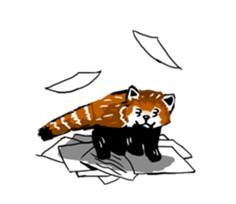 lesser panda's slow life sticker #9520044