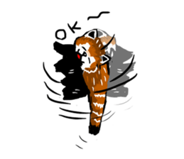 lesser panda's slow life sticker #9520051