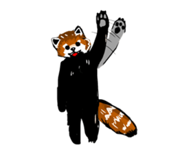 lesser panda's slow life sticker #9520054