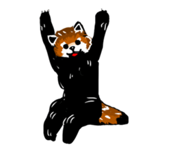lesser panda's slow life sticker #9520056