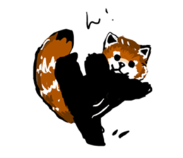 lesser panda's slow life sticker #9520057