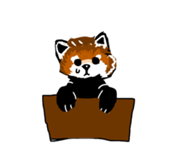 lesser panda's slow life sticker #9520058