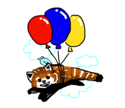 lesser panda's slow life sticker #9520059