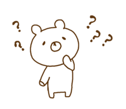 a  relaxed white bear sticker #9520463