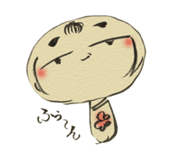 Unpleasant Kokeshi sticker #9520915