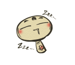 Unpleasant Kokeshi sticker #9520923