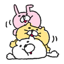 usata&nyakota&shiko-kumata sticker #9520946